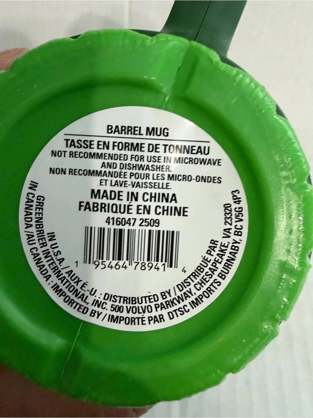 Greenbriar International bright green
